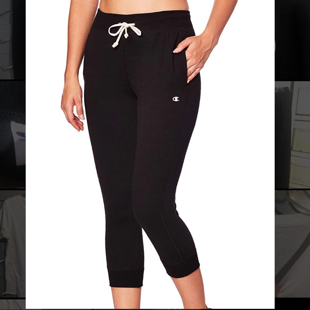 Cropped champion terry joggers
